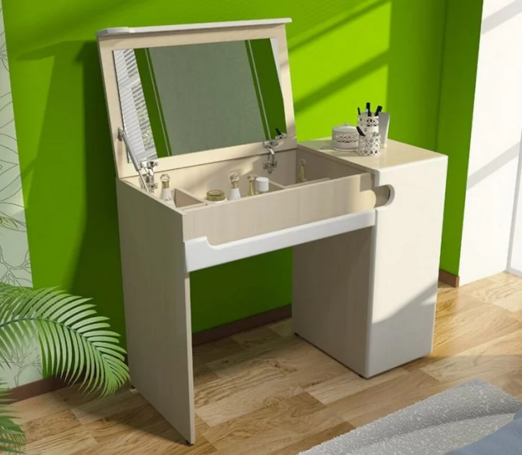 Стол туалетный Палермо Ясень шимо светлый Белый_2