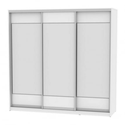 Шкаф-купе B-220х235х60-1(Белый-D8D8D8)_0