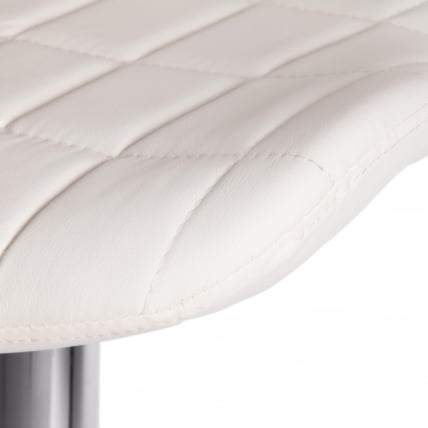 Стул барный AVIONIC (mod. KY712A) металл/экокожа, 45*53*86-107 см, белый/хром_6