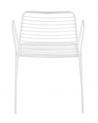 Стул Дели с подлокотниками металл Белый_6
