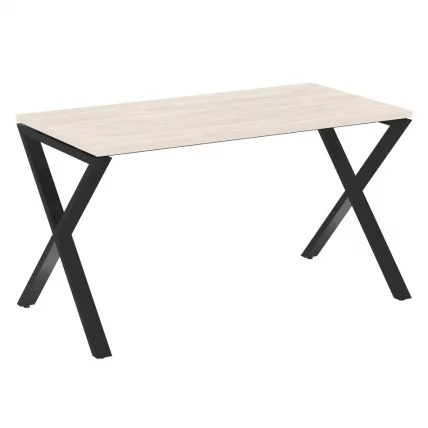 Стол рабочий LOFT VR.L-SRX-3.7 Металл черный Денвер светлый_0