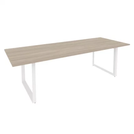 Стол переговорный на О-образном м/к ONIX O.MO-PRG-25 Дуб Аттик/Белый_0