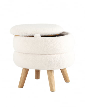 Пуф с ящиком Винни M Тедди белый_1
