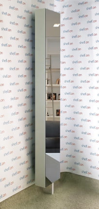 Поворотный зеркальный шкаф Lupo Белый_5