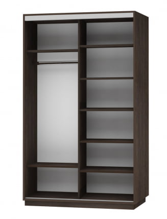 Шкаф-купе двухдверный Экспресс Дуо Комби 1400х2200h Венге_1