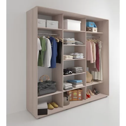 Шкаф-купе 3-х дверный Акцент-Дуэт КЛ 1500х600 Ясень шимо светлый_1