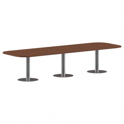 Конференц-стол на 10-12 человек IMAGO ПРГ-7 Орех Французский-алюминий_0