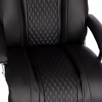 Кресло офисное Труст (макс) кож/зам, черный/черный стеганный/черный, 36-6/36-6/36-6/06 / Trust (max)_9