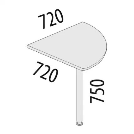 Вставка угловая Альфа 63.13 Дуб кобург_1