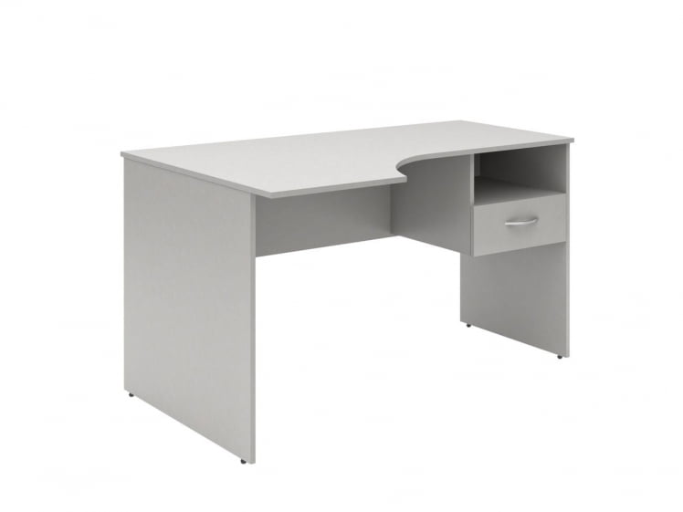 Стол письменный левый SET140-1 L c подвесной тумбой Белый_0
