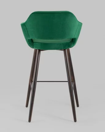 Стул барный Саймон Б велюр Темно-зеленый_4