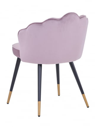 Стул Камилла велюр Пепельно-розовый_5