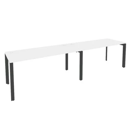 Рабочая станция на П-образном м/к ONIX O.MP-RS-2.4.7 Белый Бриллиант/Антрацит_0