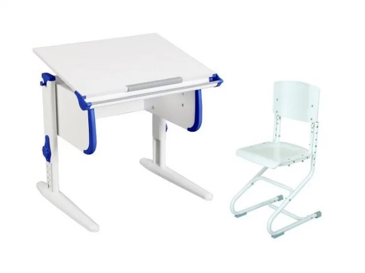Стол универсальный трансформируемый Parta 1/75 + Stul Белый Синий_0