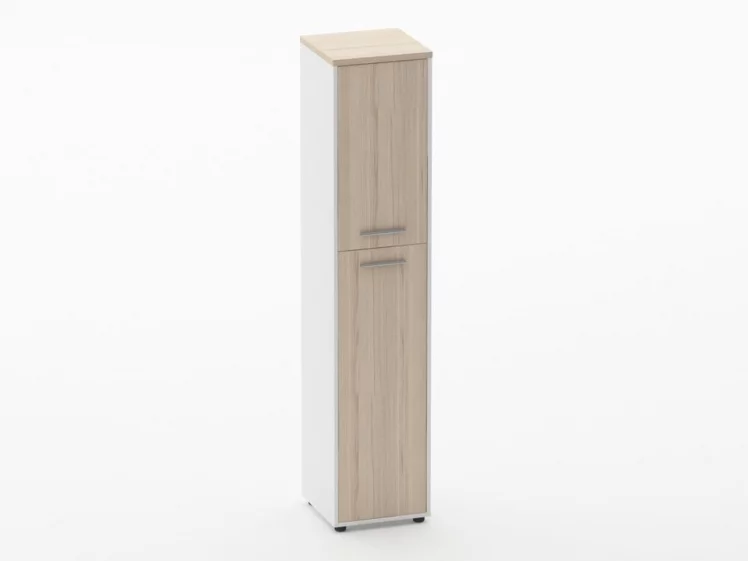 Шкаф 4 узкий закрытый Deka 10.19.14Л Туя/Белый_0