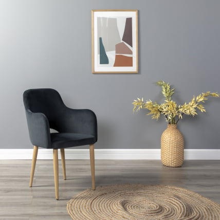 Кресло Ledger К Diag grey/нат.дуб_5