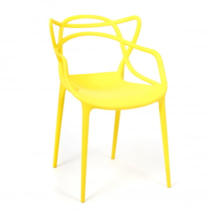 Стул Кат Чаир (мод. 028) пластик, 53 кс 59 кс 82,5 см, желтый (Иеллов И-01) / Cat Chair (mod. x x (Yellow Y-01)_0