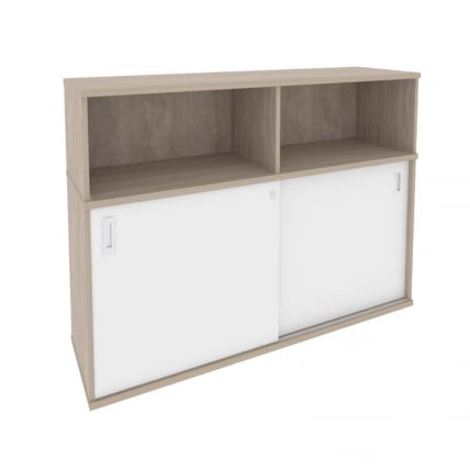 Шкаф-купе приставной / опорный ONIX O.SHKO-2.7 Дуб Аттик/Белый_0