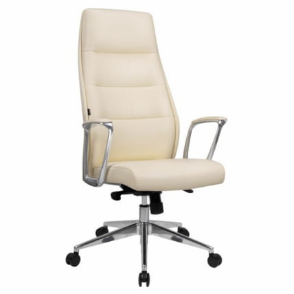 Кресло руководителя BRABIX PREMIUM Adept EX-752, синхромеханизм, алюминий, экокожа, бежевое_0
