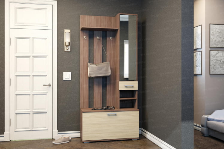 Вешалка с зеркалом В3910 