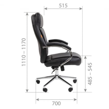 Кресло руководителя Chairman 794 экокожа Коричневый_5