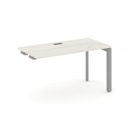 Стол-приставка к опор. элем. Стайл Проджект СН-59П.ОПРС-023 Дуб Наварра/Металл Серый/Серебро Заглушк / SN-59P.OPRS-023_0