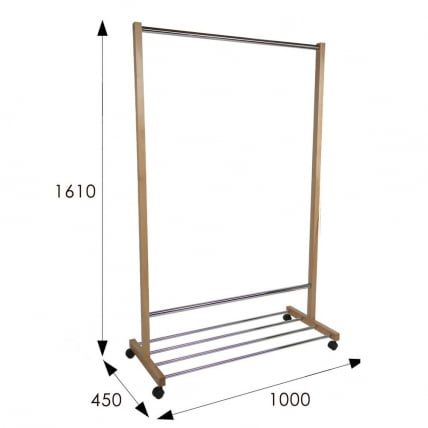 Вешалка общественная В 35Н Светло-коричневый_2