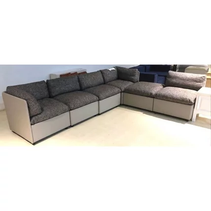 Диван Кубэ модульный Коричнево-бежевый_1