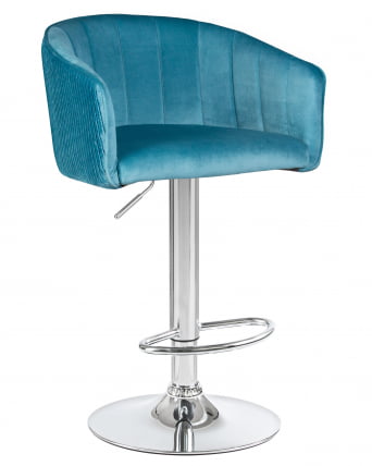 Стул барный DOBRIN DARCY Морской волны велюр 1922-7_0