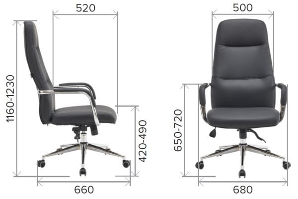 Кресло руководителя Everprof Vesta Экокожа Бежевый_6