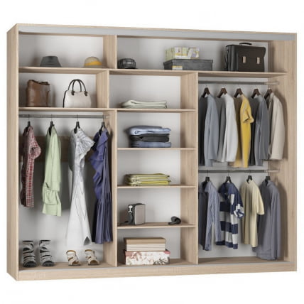 Шкаф-купе Б-220х270х60-3(ЯШС-Д9Д10Д9) / B-220х270х60-3(ЯШС-D9D10D9)_1