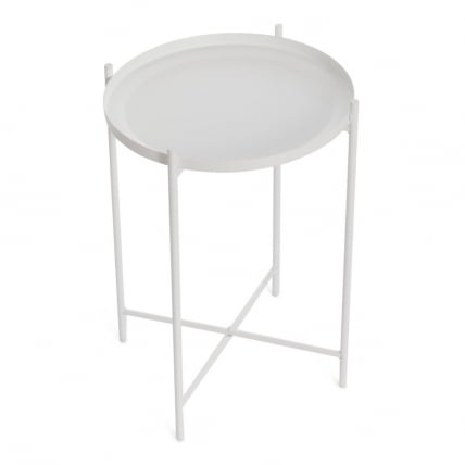 Столик журнальный TAVETT / 1 шт. в упаковке металл, 37,6*37,6*52 см, белый_0