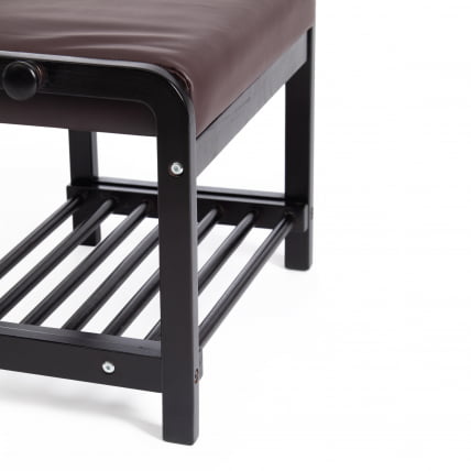 Обувница AX-1021 экокожа темно-коричневая_3