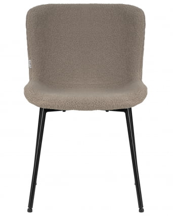 Стул обеденный DOBRIN MILO (черные ножки, бежевый букле (UF992-04))_5