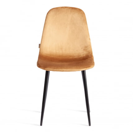 Стул BREEZE (mod. JSC-58) Велюр/металл , 44 х 53 х 86 см, brown (коричневый) HLR12 / черный_4