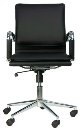 Кресло для персонала Nerey LB T Экокожа Черный_3