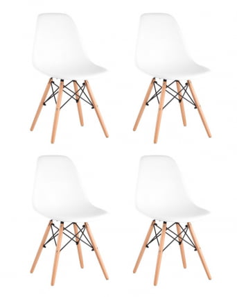 Стул Еамес Стйле ДСВ белый 4 шт. комплект (разборный каркас) / Eames Style DSW_0