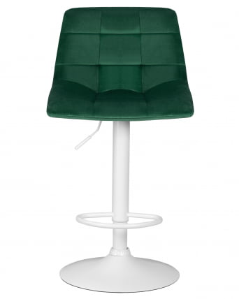 Стул барный DOBRIN TAILOR WHITE (зеленый велюр (MJ9-88))_5