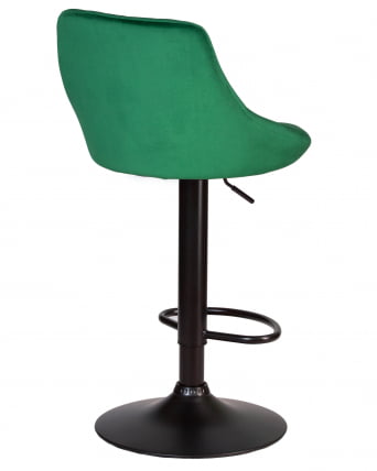 Стул барный DOBRIN LOGAN BLACK (зеленый велюр (MJ9-88)) 2 шт_4