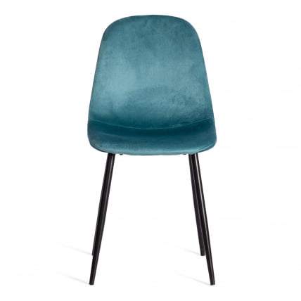 Стул BREEZE (mod. 4724) вельвет/металл, 44 х 53 х 87 см, Light pale green (темно-бирюзовый ) HLR60 / черный_4
