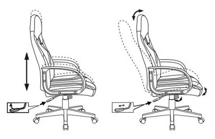 Геймерское кресло Бюрократ ZOMBIE RUNNER Черный-желтый_5