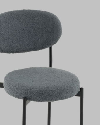 Стул полубарный Бриф DD ПБ букле темно-серый_5