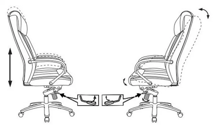 Кресло руководителя Бюрократ T-9922SL Leather Eichel Светло-коричневый_1