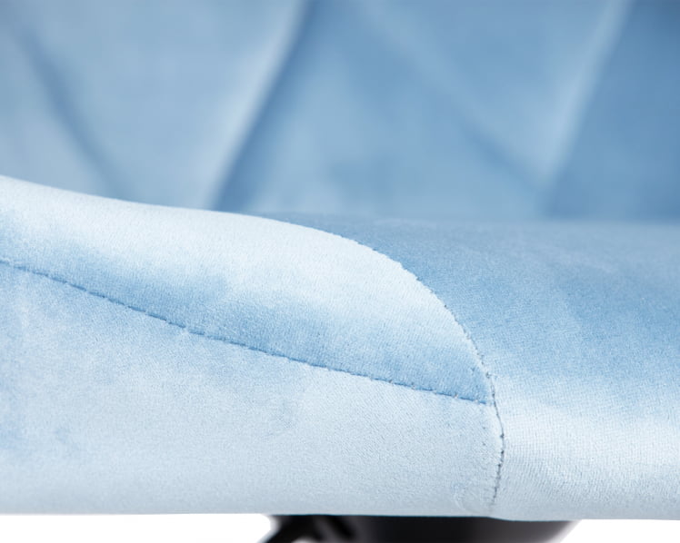 Стул барный DOBRIN LOGAN BLACK Ппудрово-голубой велюр MJ9-74_6