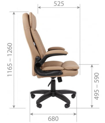 Кресло офисное CHAIRMAN 533 экокожа Черный_4