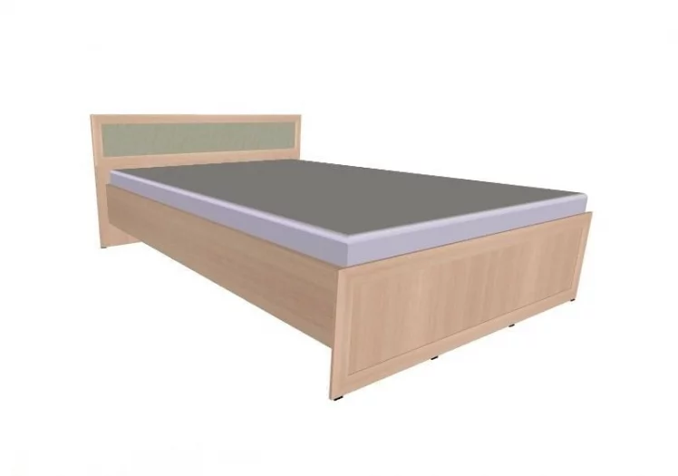 Кровать 5 (1800) Дуб Отбеленный (спальня)_0