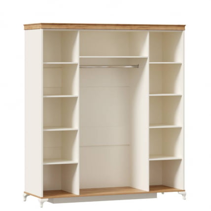 Корпус шкафа четырехстворчатого Вилладжио ЛД 680.100.000 Алебастр/Дуб золотой_0