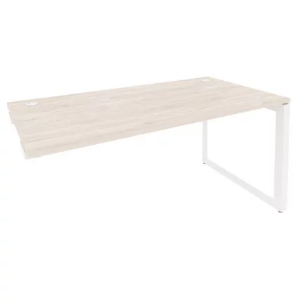 Стол-приставка на О-образном м/к к опорным элементам ONIX O.MO-SPR-4.8 Денвер Светлый/Белый_0