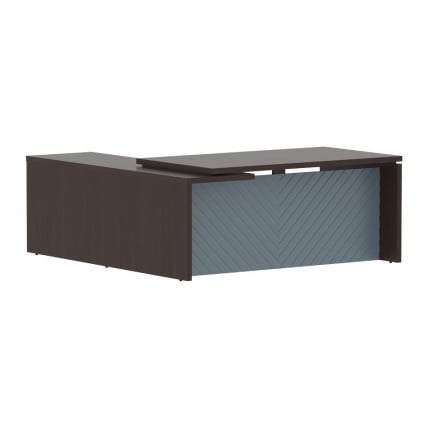 Стол руководителя правый Torr LUX TLCT 1820 R Венге Магия Серо-голубой_0