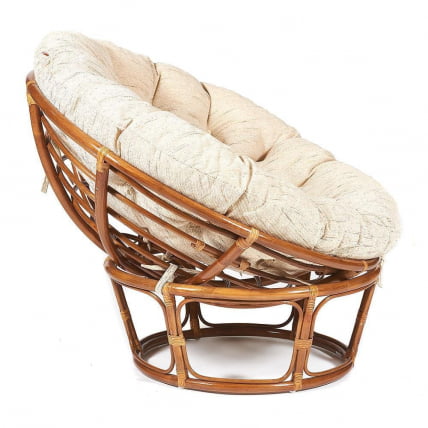 Кресло PAPASAN 23/01 W /с подушкой/ диаметр подушки 129 см, 115х101х104 см, Pecan (орех), ткань Старт_2